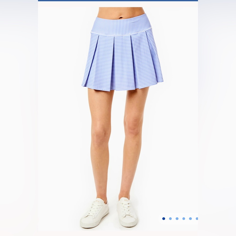 Addison Bay Blue and White Skater Skirt